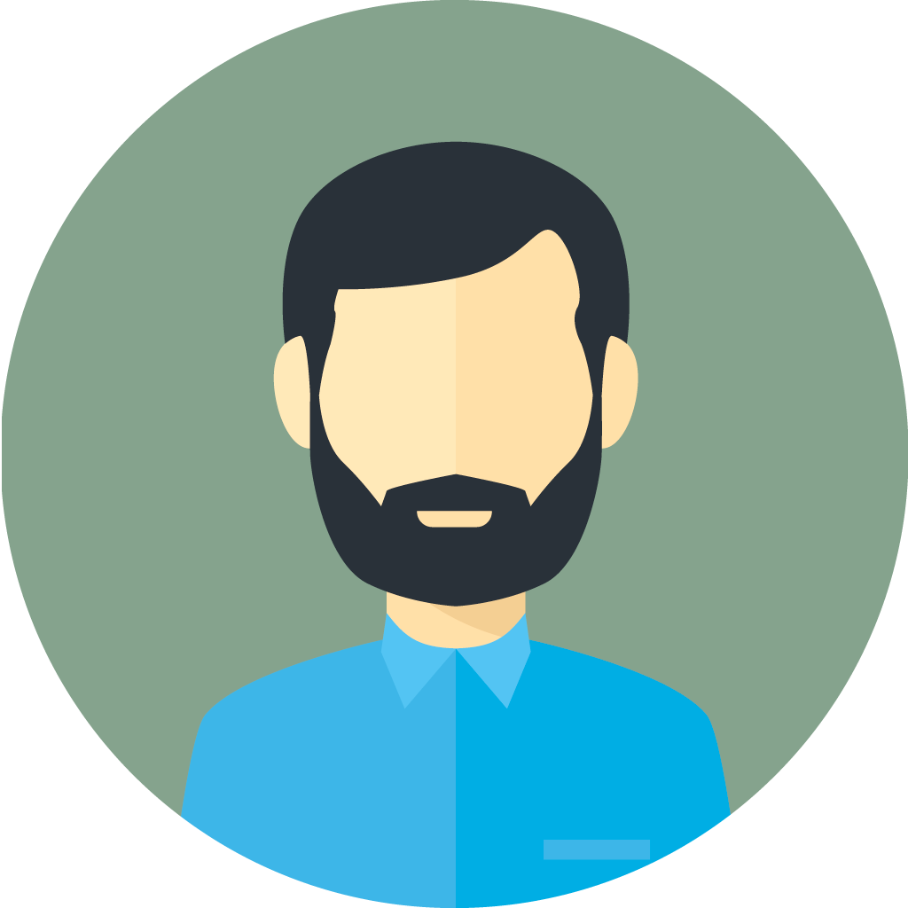 flat faces icons circle man 9