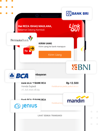 aplikasi transfer uang gratis - LinkQu