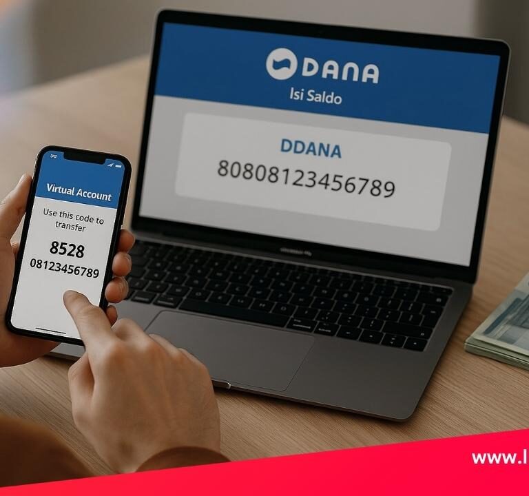 cara melihat virtual account DANA