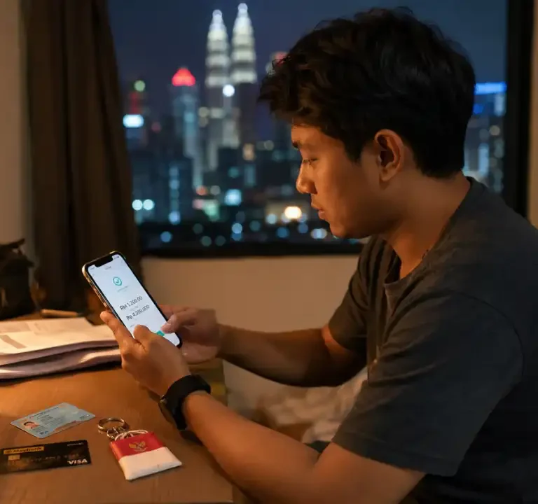 transfer uang dari malaysia ke indonesia