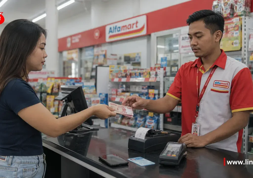 Cara transfer uang lewat Alfamart ke BRI