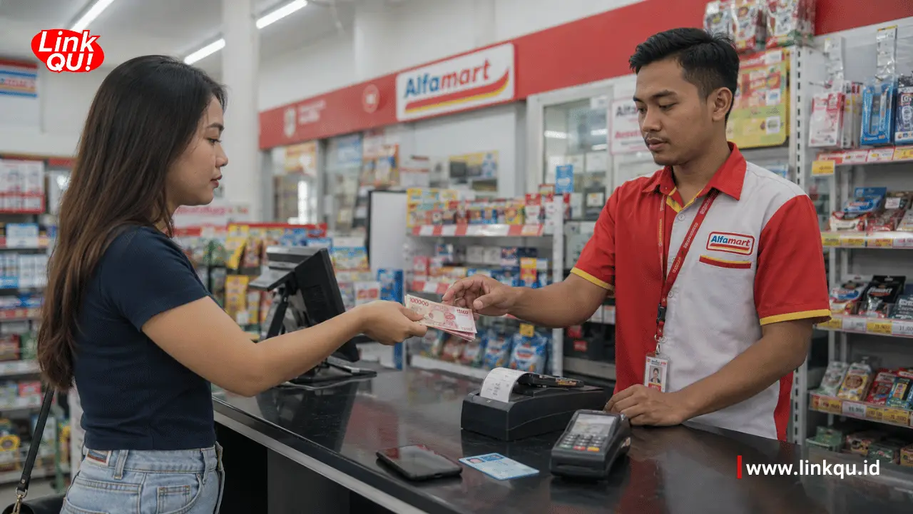Cara transfer uang lewat Alfamart ke BRI